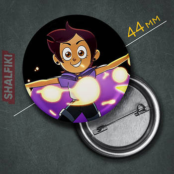 "Луз Носеда (Совиний дім / Owl house)" значок круглий на булавці Ø44 мм