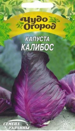 Насіння капусти червоноголової Калибос, середньостигла 0,5 м, "Насіння України"