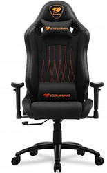 Крісло для геймерів Cougar EXPLORE Black  дихаюча екошкіра, стальний каркас, чорний  (код 125978)