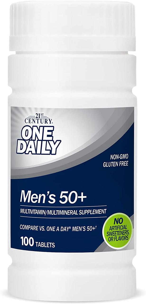 Вітаміни для чоловіків 21st Century ONE DAILY MEN's 50+ Multivitamin Multimineral 100 таблеток