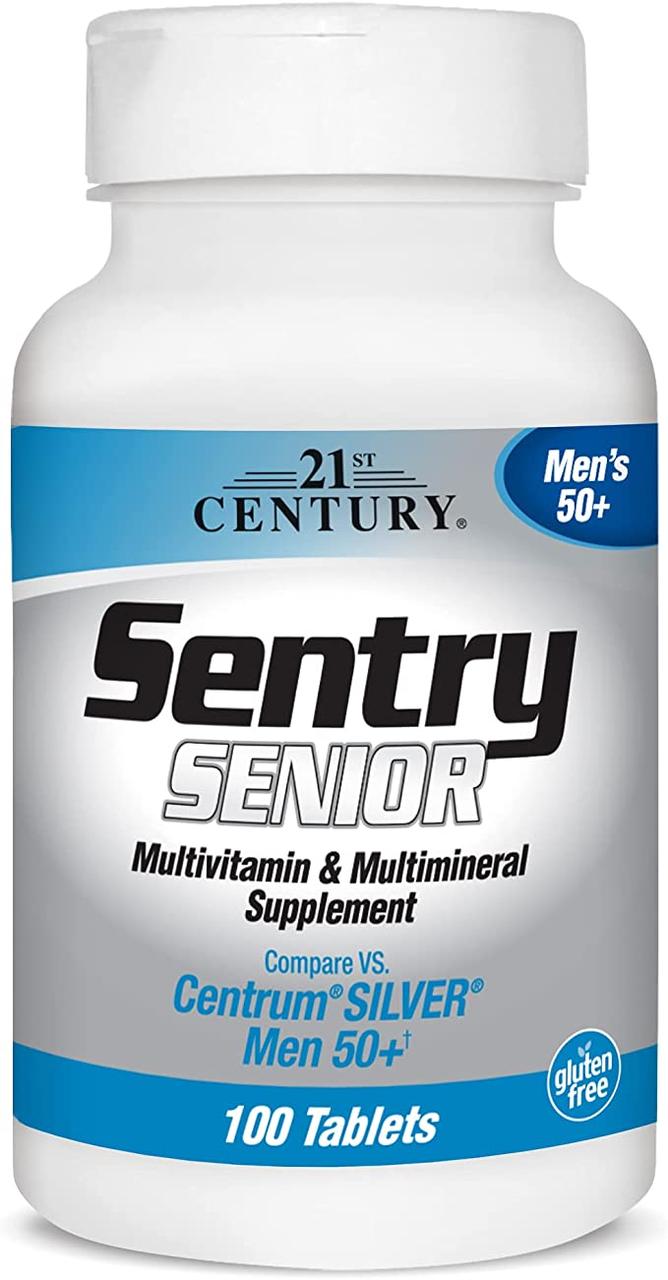 Вітаміни 21st Century Sentry Senior Men's 50+ Multivitamin & Multimineral Supplement 100 таблеток