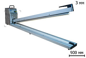 Настільний імпульсний зварювач великих пакетів 90 см Ручний зварювач плівки FS-900H Зварювач рулонів ABC Tech