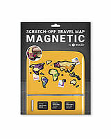 Магнітна скретч карта світу "Travel Map MAGNETIC World"