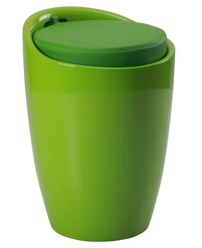 Стильный яркий современный пуф круглый пластиковый открывающийся Tweet Зелёный AMF - фото 1 - id-p1665853159