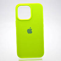 Чехол накладка Silicon Case Full Cover для iPhone 13 Pro Party Green Ярко-салатовый