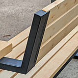 Дерев'яна лавка KIM №9 з підлокітниками, фото 8