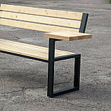 Дерев'яна лавка KIM №9 з підлокітниками, фото 6