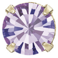 Пришивні стрази в цапах Preciosa (Чехія) ss47 Light Amethyst/золото