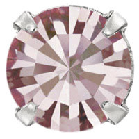 Пришивні стрази в цапах Preciosa (Чехія) ss20 Light Burgundy/срібло