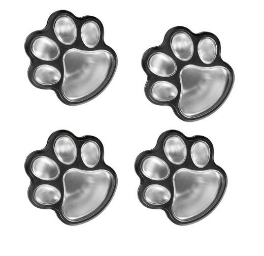 Вуличний автономний світильник у ґрунт на сонячній батареї Solar Paw Print Lights у формі слідів 4 шт.