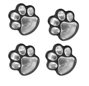Вуличний автономний світильник у ґрунт на сонячній батареї Solar Paw Print Lights у формі слідів 4 шт.