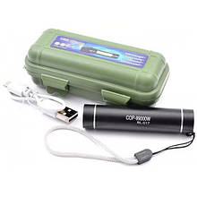 Фонерик ручний світлодіодний тактичний в кейсі Bailong BL 517 COB USB micro charge