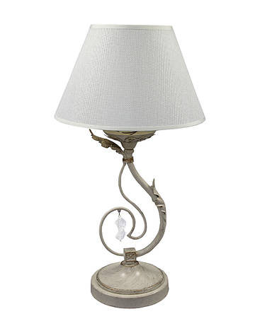 Декоративна настільна лампа з тканинним абажуром 25х46 см, фото 2