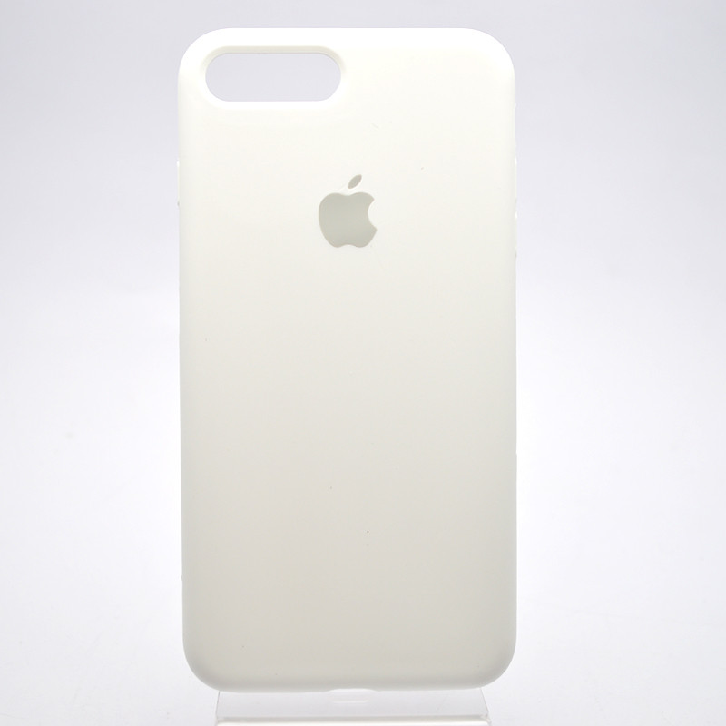 Чохол накладка Silicon Case Full Cover для iPhone 7 Plus/iPhone 8 Plus White Білий