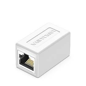З'єднувач витої пари Vention Роз'єм RJ45 Cat.6 FTP Keystone Jack до 10 Гбіт/с Білий IPVW0