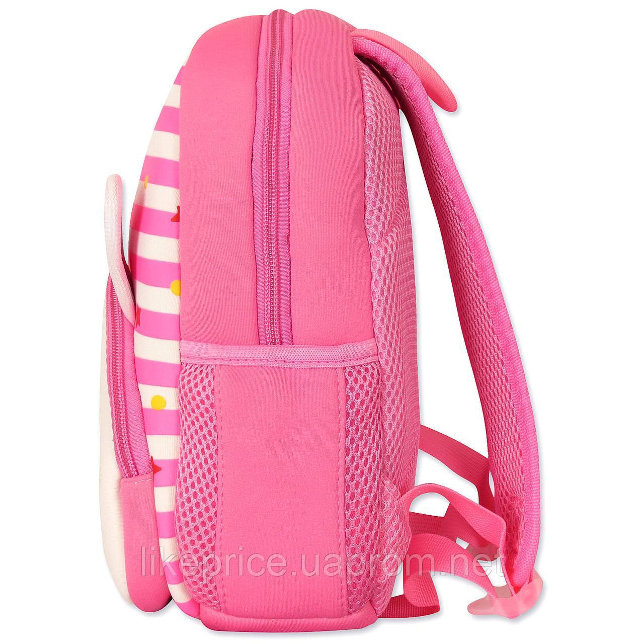 Рюкзак дошкольный TOCHANG Кролик полосатый розовый водонепроницаемый ультралегкий система AIR MAX для девочек - фото 9 - id-p1665887662