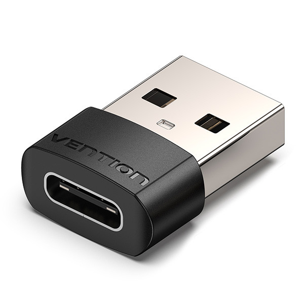 Перехідник Vention Type-C USB Vention конвертер USB Type-A на USB Type-C Чорний CDBB0