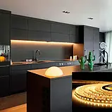 Світлодіодна стрічка 12V, 2835, 60 led/m, 4.8W, IP20, 3000K - білий теплий, ST-12-2835-60-WW-20-V2, фото 2