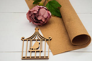 Фетр американський м'який 1,5 мм для рукоділля і творчості 92*91см  0626 Beige Бежевий