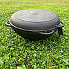 Казан чавунний азіатський 17 л з кришкою-сковородою (вир-во "Сітон"), фото 2