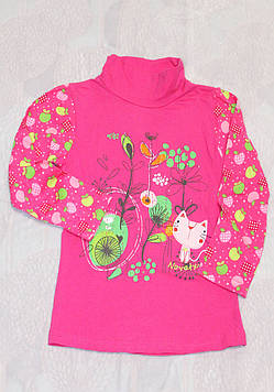 Гольф для дівчинки рожевий "Нова" 98-116