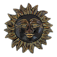 Янтарная маска "Солнце"