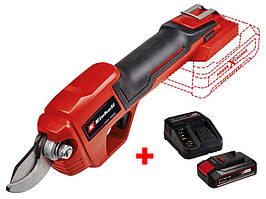 Секатор акумуляторний Einhell GE-LS 18 Li-Solo (2.5Ah + зарядка) : 18B, 28мм товщини, 0.9 кг (3408300) EHA