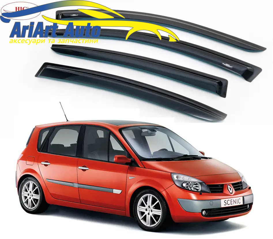 Дефлектори вікон Renault Scenic 1996-2003 (REN02)