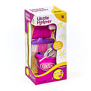 Дитячий ігровий набір для прибирання "Маленька помічниця" (відро, віник, щітка, совок, швабра, в коробці) 667 G, фото 4