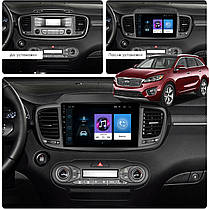 Штатна магнітола Lesko для Kia Sorento III Prime 2014-2017 екран 10" 1/16Gb Wi-Fi Base GPS Android Кіа, фото 4