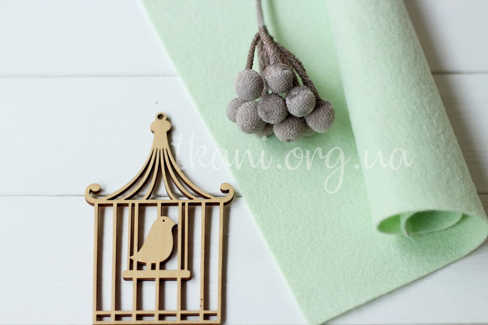 Фетр американський м'який 1,5 мм для рукоділля і творчості 22*30см 0713 Hint of Mint М'ятна свіжість, фото 1
