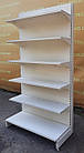 Торгові односторонні (пристінні) стелажі «Колумб» 200х100 см., на 6 полиць, Б/у, фото 3