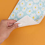 Подарункові пакети з принтом 150*90*240 маленькі Пакети подарункові яскраві Крафт пакет з кольоровим принтом Ромашки, фото 9