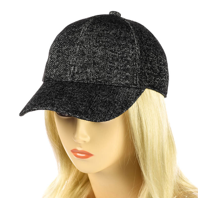 Жіноча бейсболка з люрексу