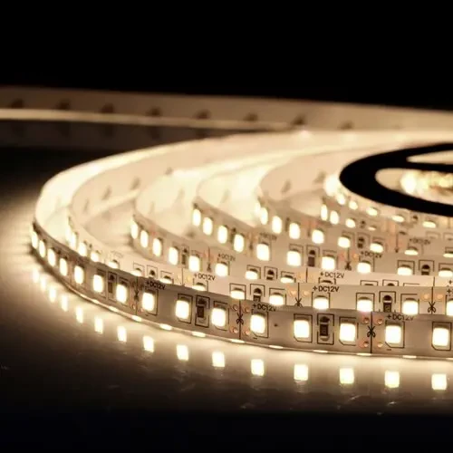 Світлодіодна стрічка 24V, 2835, 120 led/m, 9.6W, IP20, 4500K - білий нейтральний, ST-24-2835-120-NW-V2, фото 1