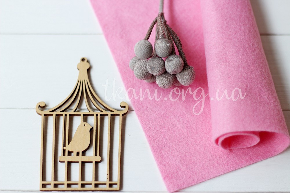 Фетр американський м'який 1,5 мм для рукоділля і творчості 44*30см 0905 Cotton Candy Цукрова вата, фото 1