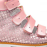 Анатомічні босоніжки для дівчинки з високим задником Theo Leo 1152 розмір 26-35, фото 4