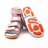 Анатомічні босоніжки для дівчинки з високим задником Theo Leo 1152 розмір 26-35, фото 5