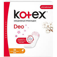 Ежедневные гигиенические прокладки Kotex Super Deo, 56 шт