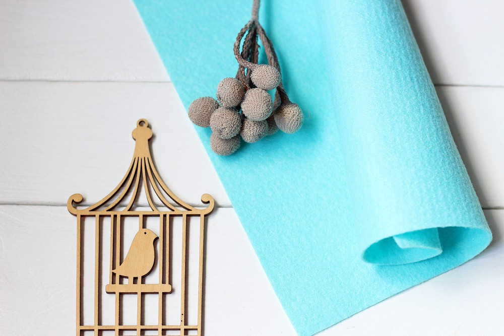 Фетр американський м'який 1,5 мм для рукоділля і творчості 22*30см 0544 Alluring Aqua Чарівна вода, фото 1