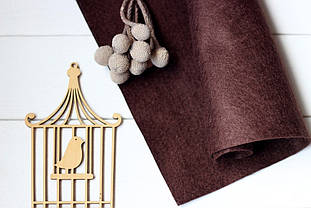 Фетр американський м'який 1,5 мм для рукоділля і творчості 92*91см  0663 Light Brown Світло коричневий