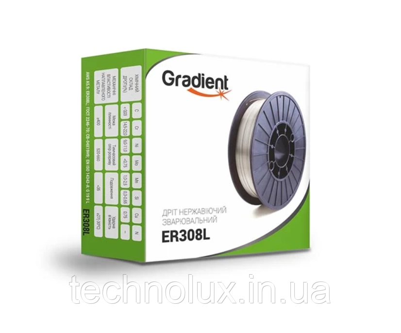 Дріт нержавіючий GRADIENT ER308L Ø0,8 мм (5 кг)