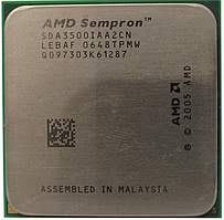 Б/В, Процесор, для ноутбука, AMD Sempron 3500+, sAM2, 1 ядро, 2 гГц