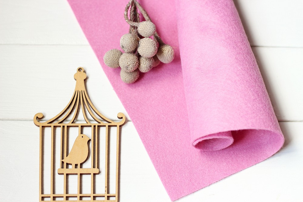 Фетр американський м'який 1,5 мм для рукоділля і творчості 44*30см  0946 Pink Violet Рожева фіалка, фото 1