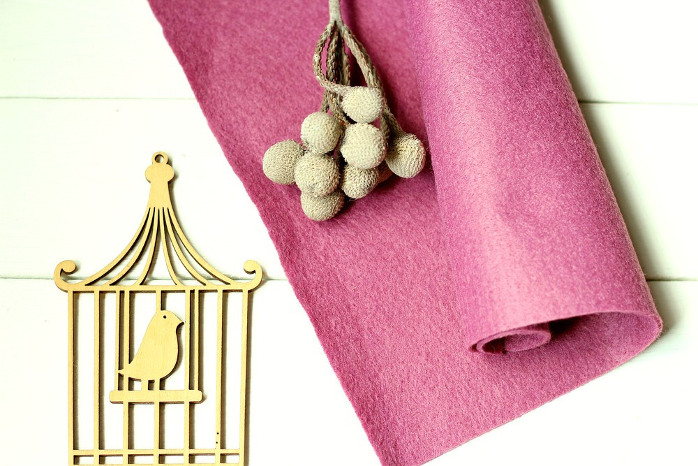 Фетр американський м'який 1,5 мм для рукоділля і творчості 44*30см  0966 Mulberry Шовковиця, фото 1