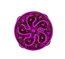 Миска-лабіринт для тварин Outward Hound Fun Feeder (Фан-Фідер) Квітка d = 27.5, H = 5 см, 480 г. Фіолетовий (oh51003)