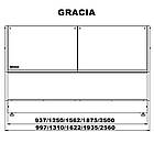 Вітрина холодильна кубічна GRACIA 1,25(0…+8), на мікроліфтах, статичне охолодження, боковина склопакет, фото 2