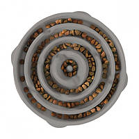 Миска-лабіринт для тварин Outward Hound Fun Feeder Drop (Фан-Фідер) Дроп d = 29.9, H = 5 см, 480 г. Сірий (oh69892)