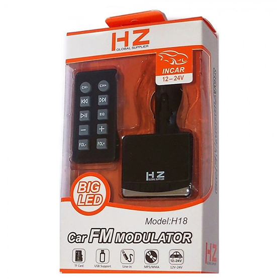 MP3 FM Модулятор/Трансміттер HZ Car FM Modulator H18