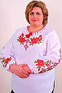Жіноча вишиванка батистова великі розміри батал, фото 2